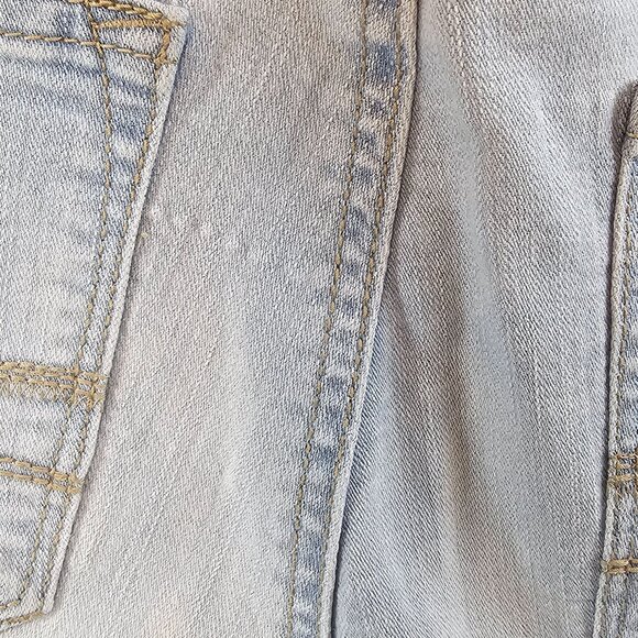 Womens Summer Mom Jeans Capri Light Wash Basic Casual Comfy Cozy Skinny 18 Blue - Picture 3 of 14